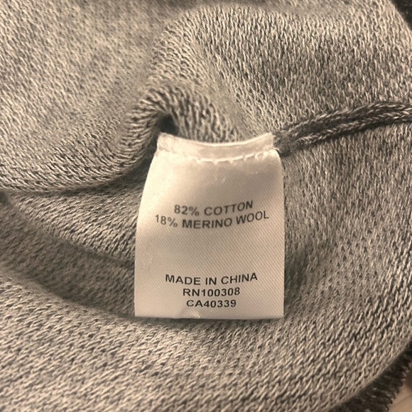 Peter Millar Mens Cotton Wool Blend Hartford Crewneck Sweater Gray Sz M - Picture 4 of 6